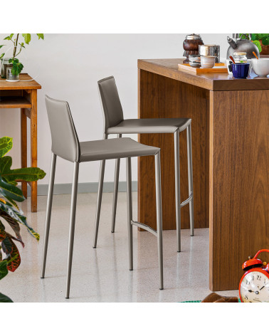 Sgabello BOHEME CB1393 CONNUBIA in Cuoio | BHOME