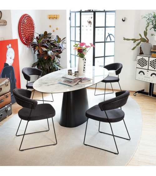 Tavolo ELLISSE CB4858 CONNUBIA Fisso e Allungabile | BHOME