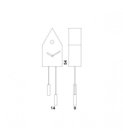 Horloge à coucou 24k PROGETTI | BHOME Arredi Barbàra