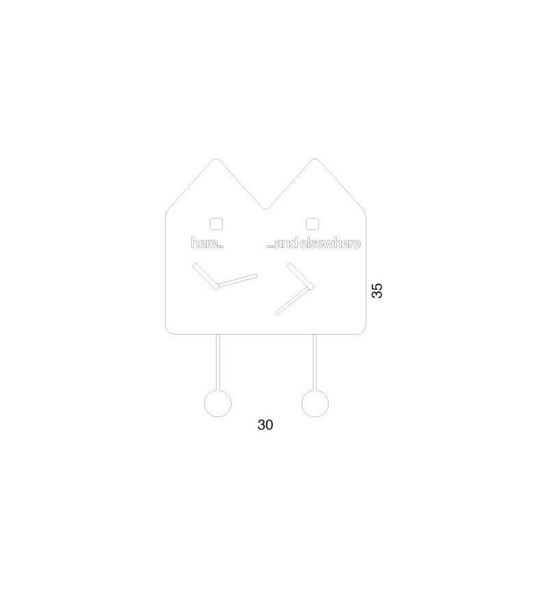 Double Q clock PROGETTI | BHOME by Arredi Barbàra