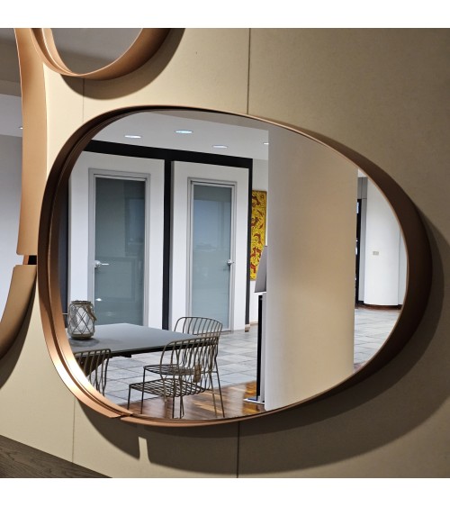 Specchio Lumiere RIFLESSI 110×70 Oro Rosa | Bhome by Arredi Barbàra