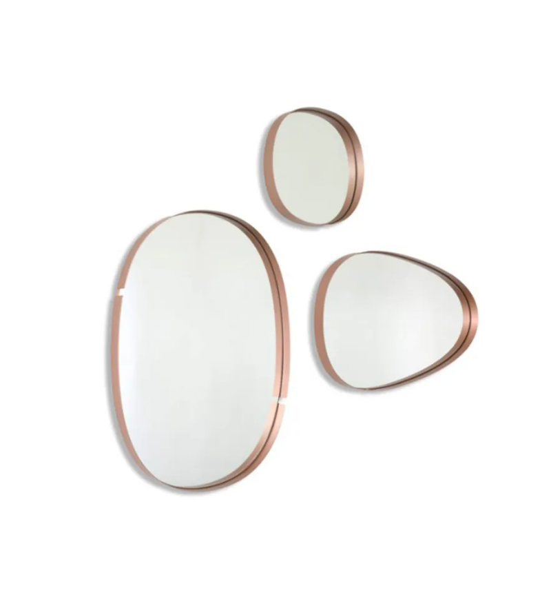 Lumiere Mirror RIFLESSI 110×70 Rose Gold | Bhome by Arredi Barbàra