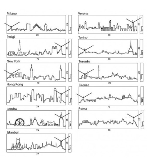 Orologio SkyLine PROGETTI | BHOME by Arredi Barbàra