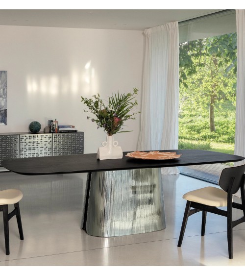 Mesa “Adone Plissé” – TONIN CASA | BHOME by Arredi Barbàra