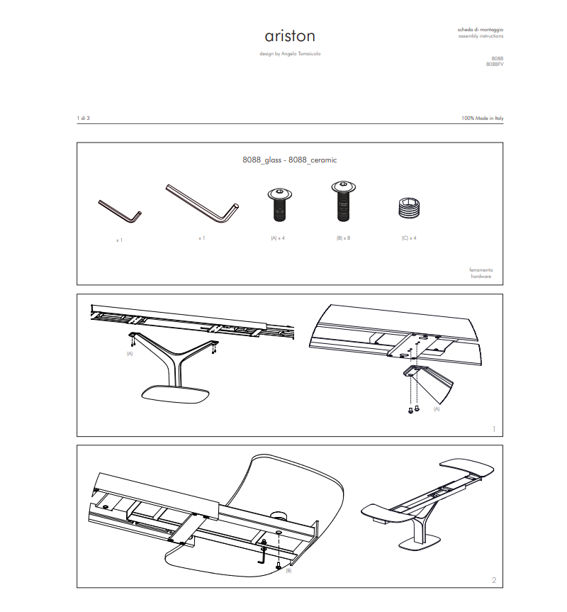Tavolo “Ariston” – TONIN CASA | BHOME by Arredi Barbàra