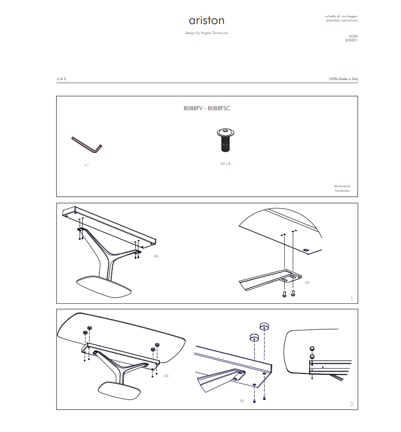 Table “Ariston” – TONIN CASA | BHOME by Arredi Barbàra