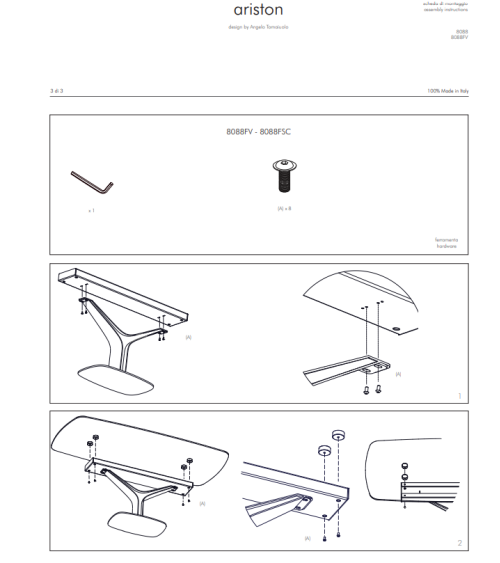 Table “Ariston” – TONIN CASA | BHOME by Arredi Barbàra