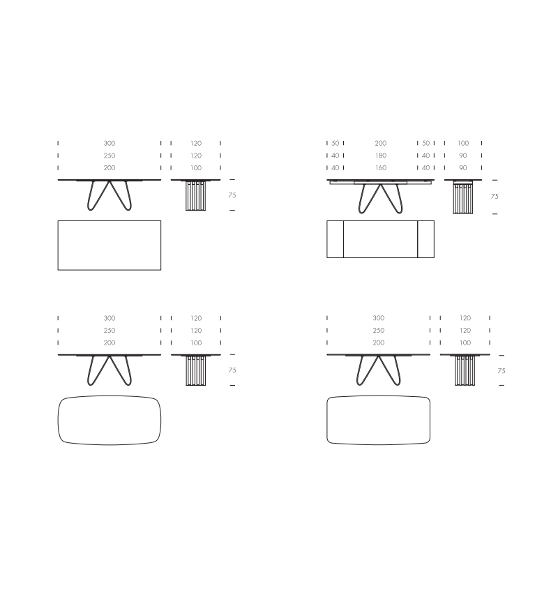 Tavolo “Arpa” – TONIN CASA | BHOME by Arredi Barbàra