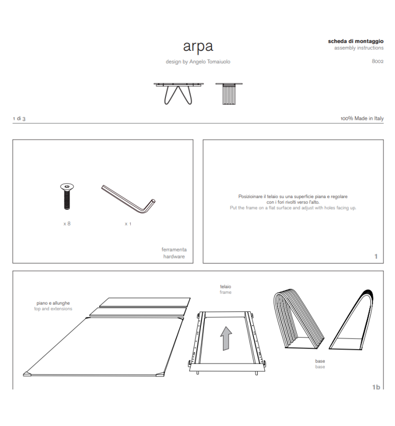 Mesa “Arpa” – TONIN CASA | BHOME by Arredi Barbàra