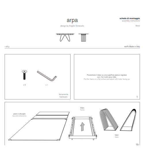 Tisch „Arpa“ – TONIN CASA | BHOME by Arredi Barbàra