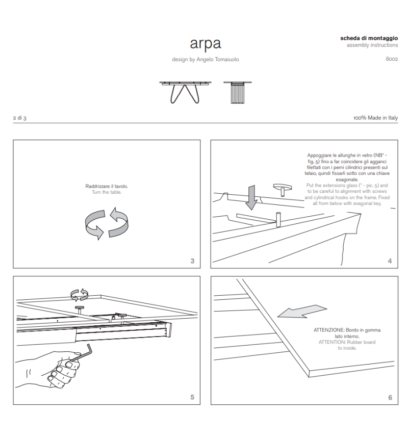 Mesa “Arpa” – TONIN CASA | BHOME by Arredi Barbàra