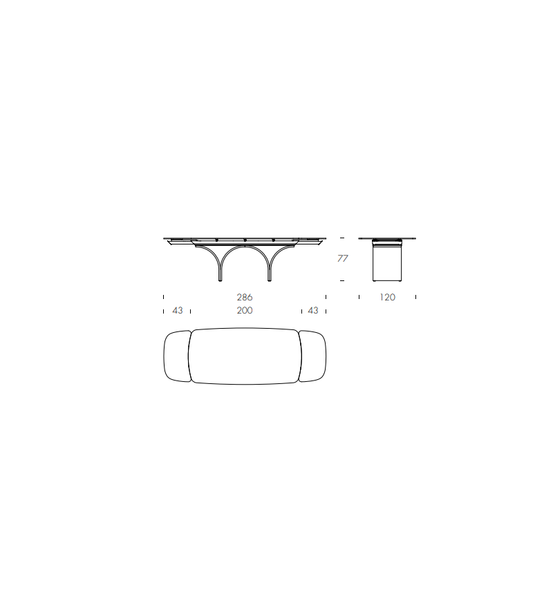 Tavolo Arco Ext TONIN CASA | BHOME by Arredi Barbàra
