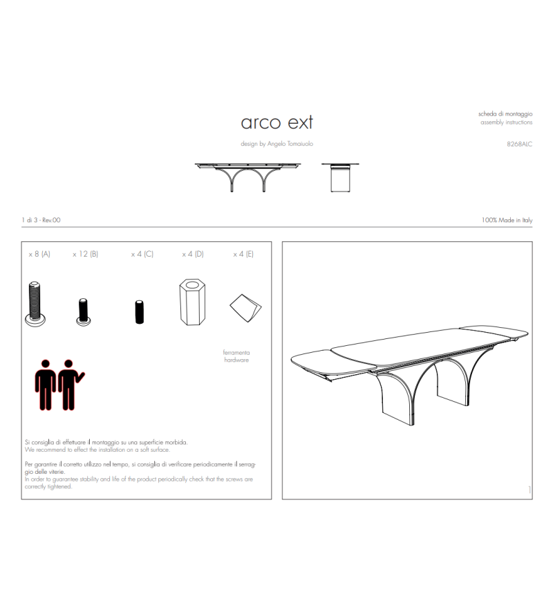 Tavolo Arco Ext TONIN CASA | BHOME by Arredi Barbàra