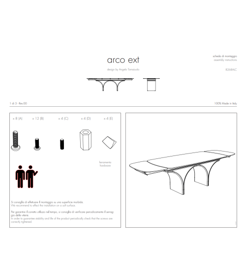 Tavolo Arco Ext TONIN CASA | BHOME by Arredi Barbàra