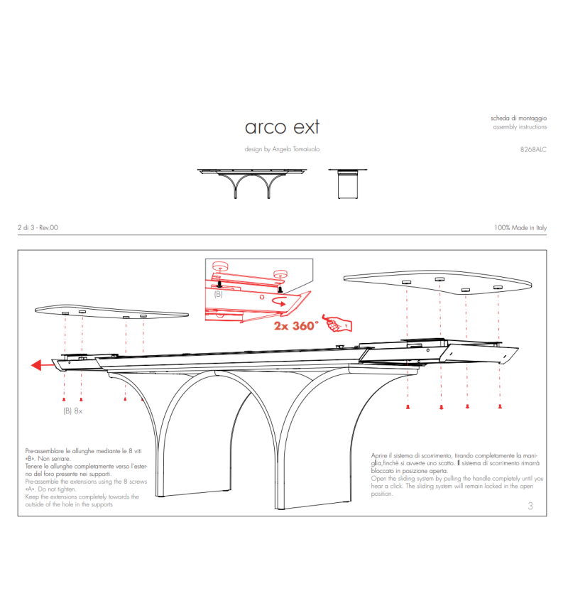 Arco Ext Table TONIN CASA | BHOME by Arredi Barbàra