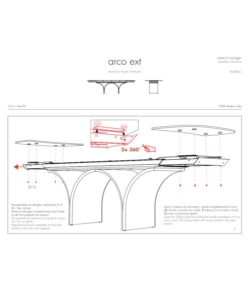 Tavolo Arco Ext TONIN CASA | BHOME by Arredi Barbàra
