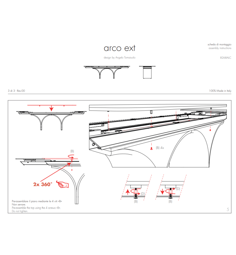 Arco Ext Table TONIN CASA | BHOME by Arredi Barbàra