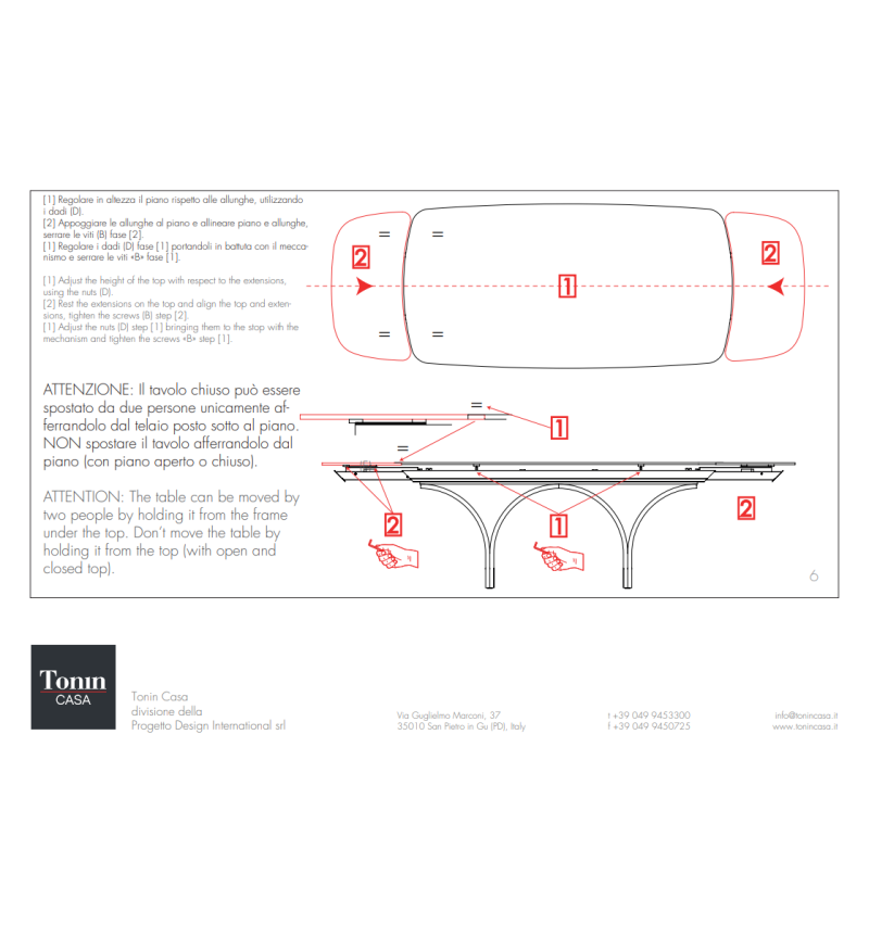 Arco Ext Table TONIN CASA | BHOME by Arredi Barbàra