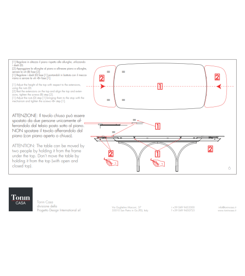 Arco Ext Table TONIN CASA | BHOME by Arredi Barbàra