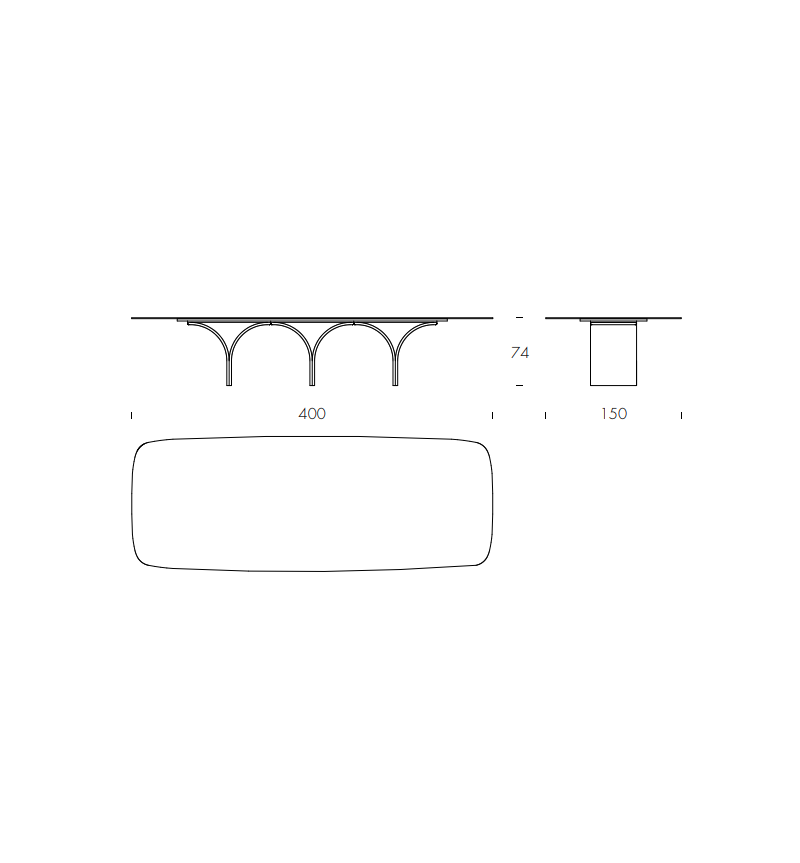 Table Arco Maxi TONIN CASA | BHOME by Arredi Barbàra