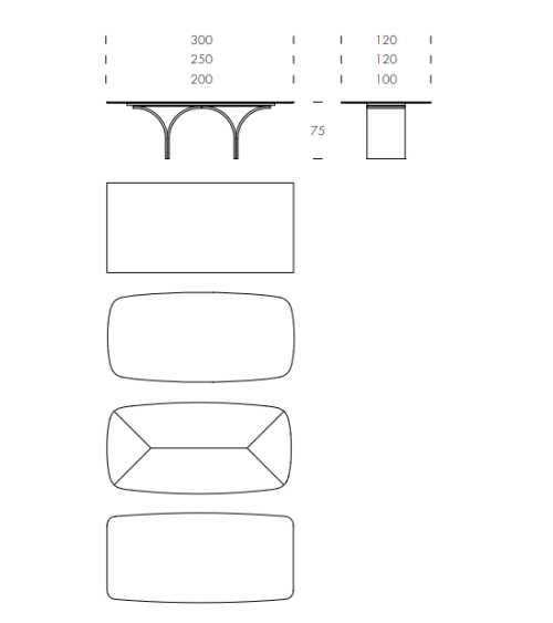 Mesa Arco TONIN CASA | BHOME by Arredi Barbàra