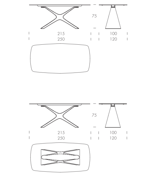 Table Calliope XXL TONIN CASA | BHOME by Arredi Barbàra