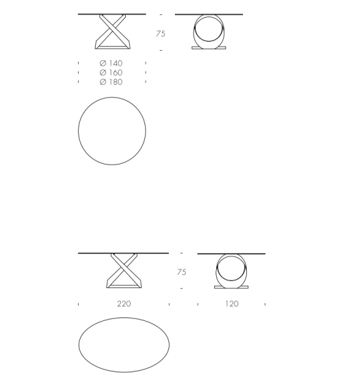 Capri Tisch TONIN CASA | BHOME by Arredi Barbàra