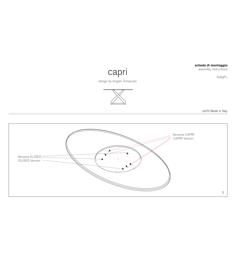 Capri Table TONIN CASA | BHOME by Arredi Barbàra