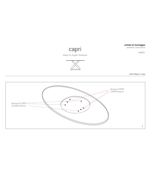 Capri Table TONIN CASA | BHOME by Arredi Barbàra