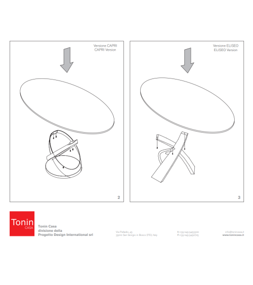 Mesa Capri TONIN CASA | BHOME by Arredi Barbàra