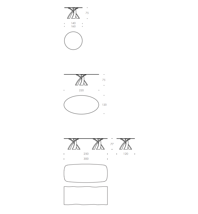 Mesa Eliseo TONIN CASA | BHOME by Arredi Barbàra