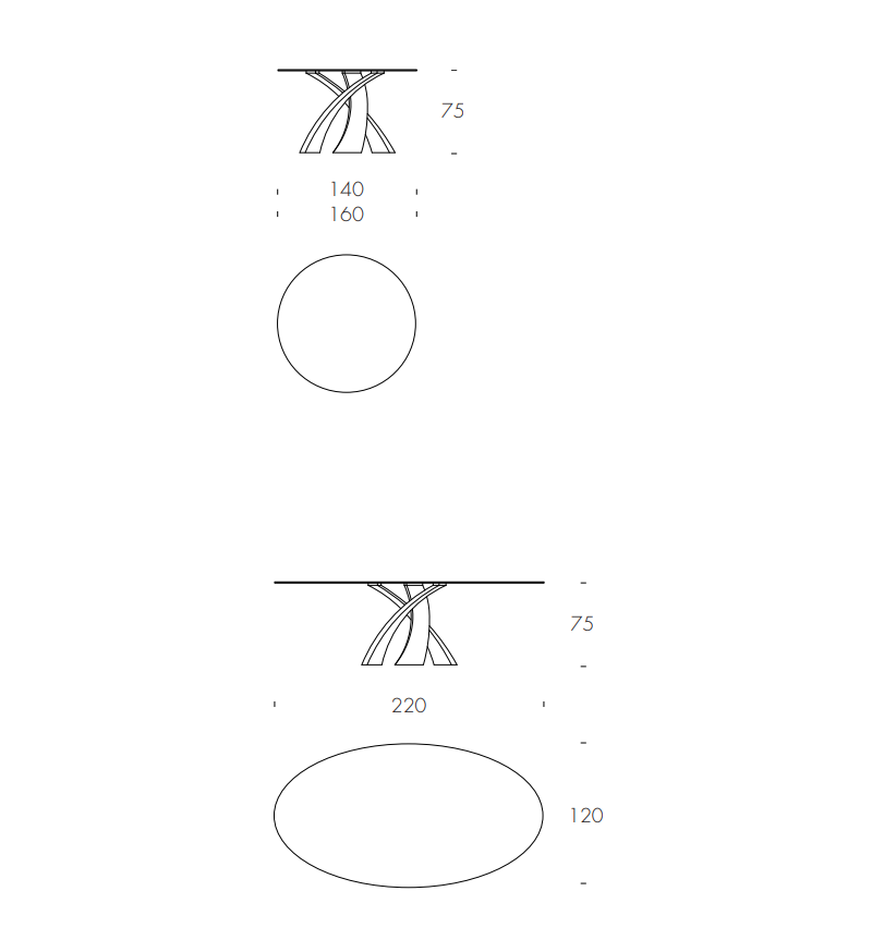 Eliseo Brushed Table TONIN CASA | BHOME by Arredi Barbàra