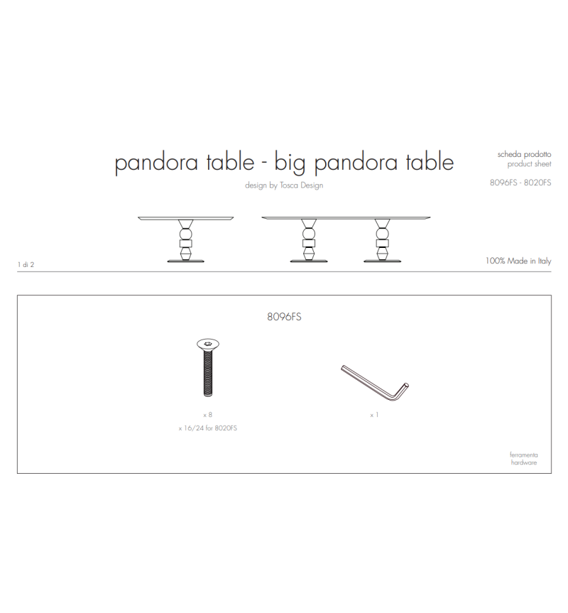 Pandora Table TONIN CASA | BHOME by Arredi Barbàra