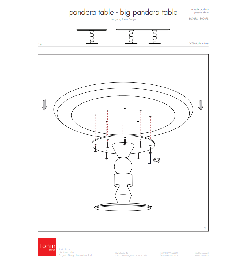 Tavolo Pandora TONIN CASA | BHOME by Arredi Barbàra