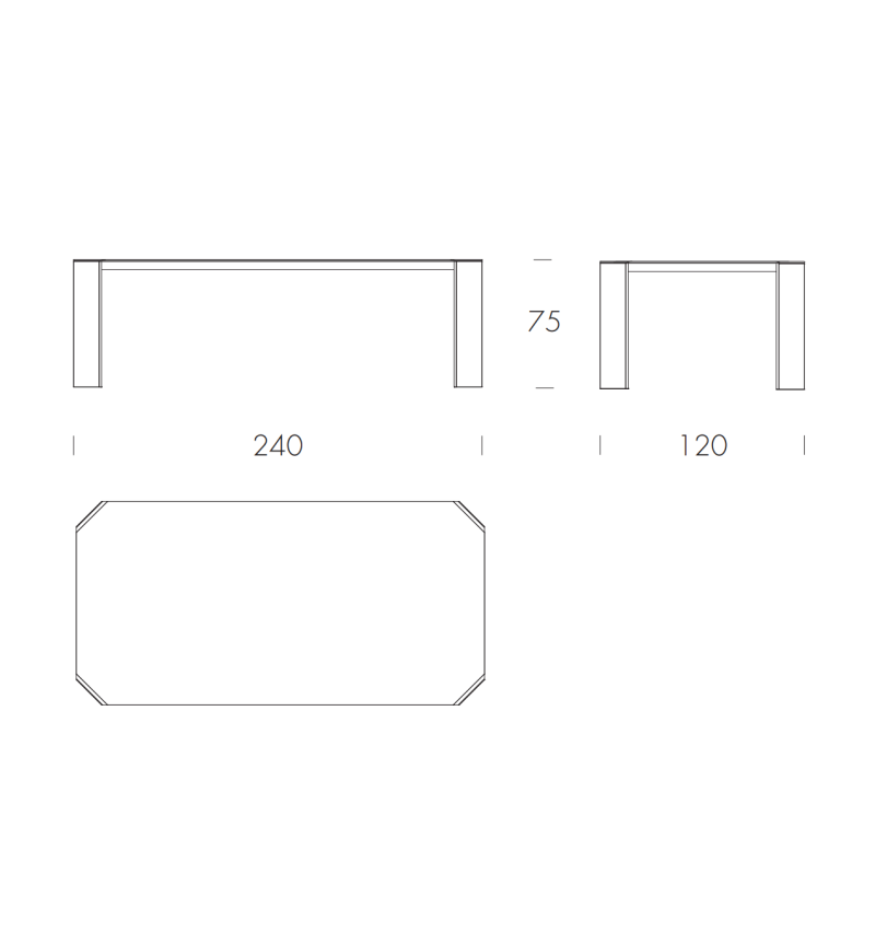 Tavolo Panta Rei TONIN CASA | BHOME by Arredi Barbàra
