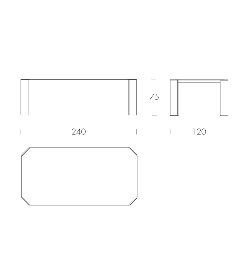 Tavolo Panta Rei TONIN CASA | BHOME by Arredi Barbàra