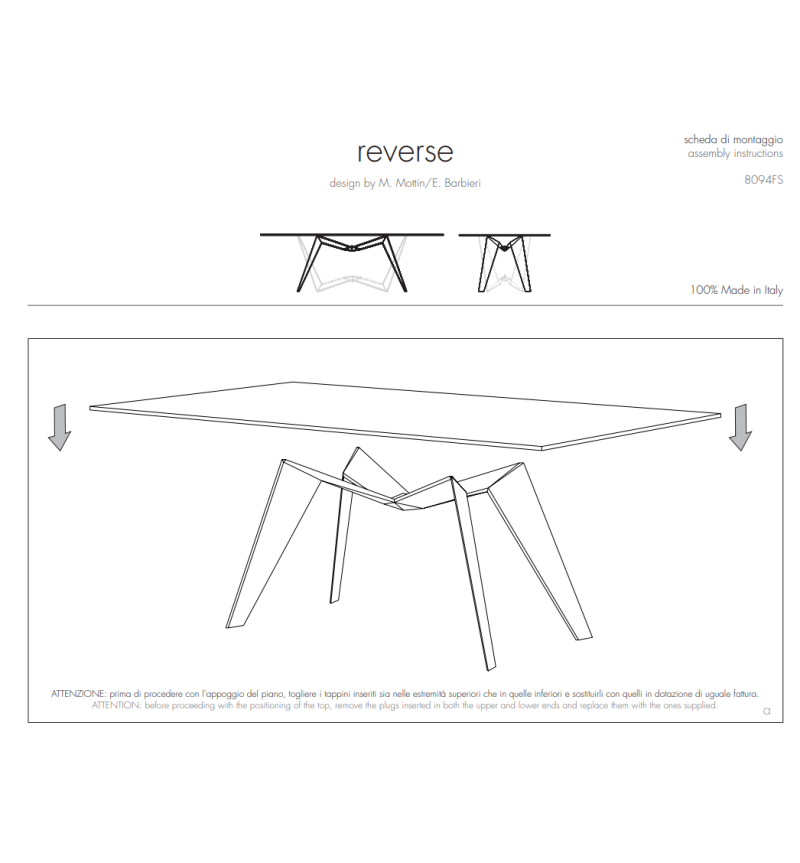 Reverse Table TONIN CASA | BHOME by Arredi Barbàra