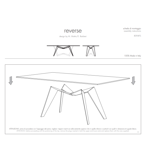 Reverse Table TONIN CASA | BHOME by Arredi Barbàra