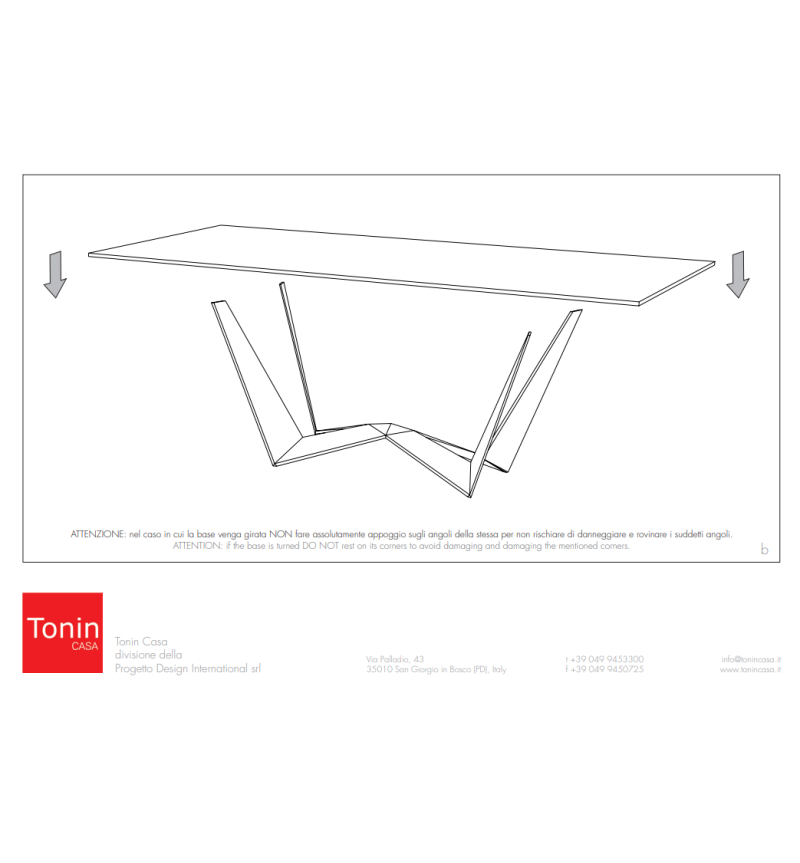 Tavolo Reverse TONIN CASA | BHOME by Arredi Barbàra