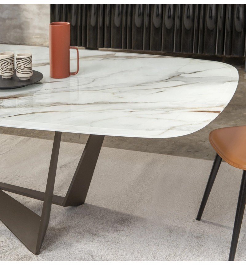 Reverse Artistic Glass Table TONIN CASA | BHOME by Arredi Barbàra