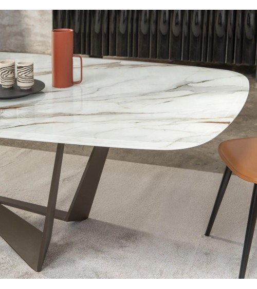 Tavolo Reverse Artistic Glass TONIN CASA | BHOME by Arredi Barbàra