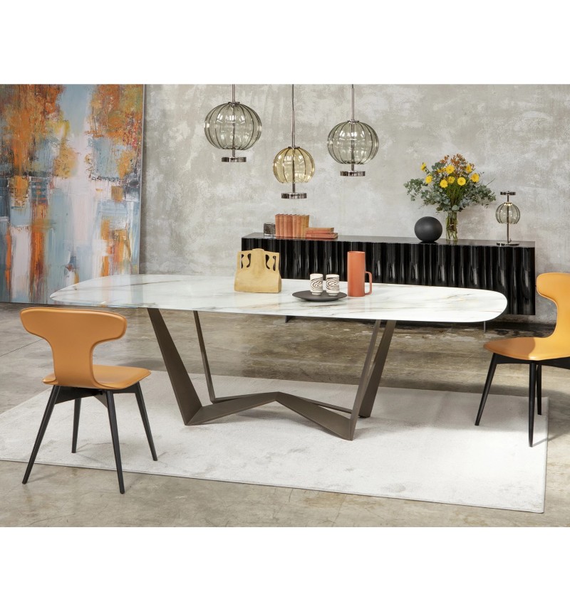 Reverse Artistic Glass Table TONIN CASA | BHOME by Arredi Barbàra