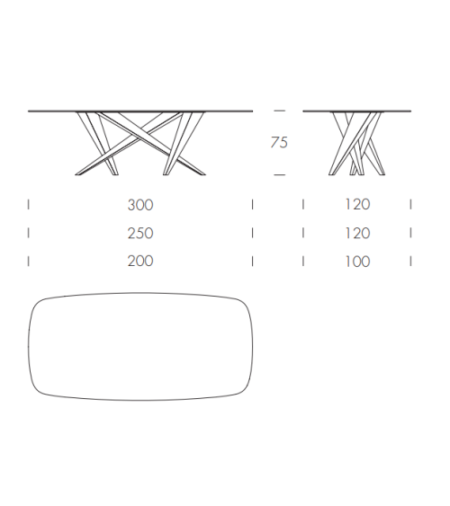 Tavolo Thunder TONIN CASA | BHOME by Arredi Barbàra