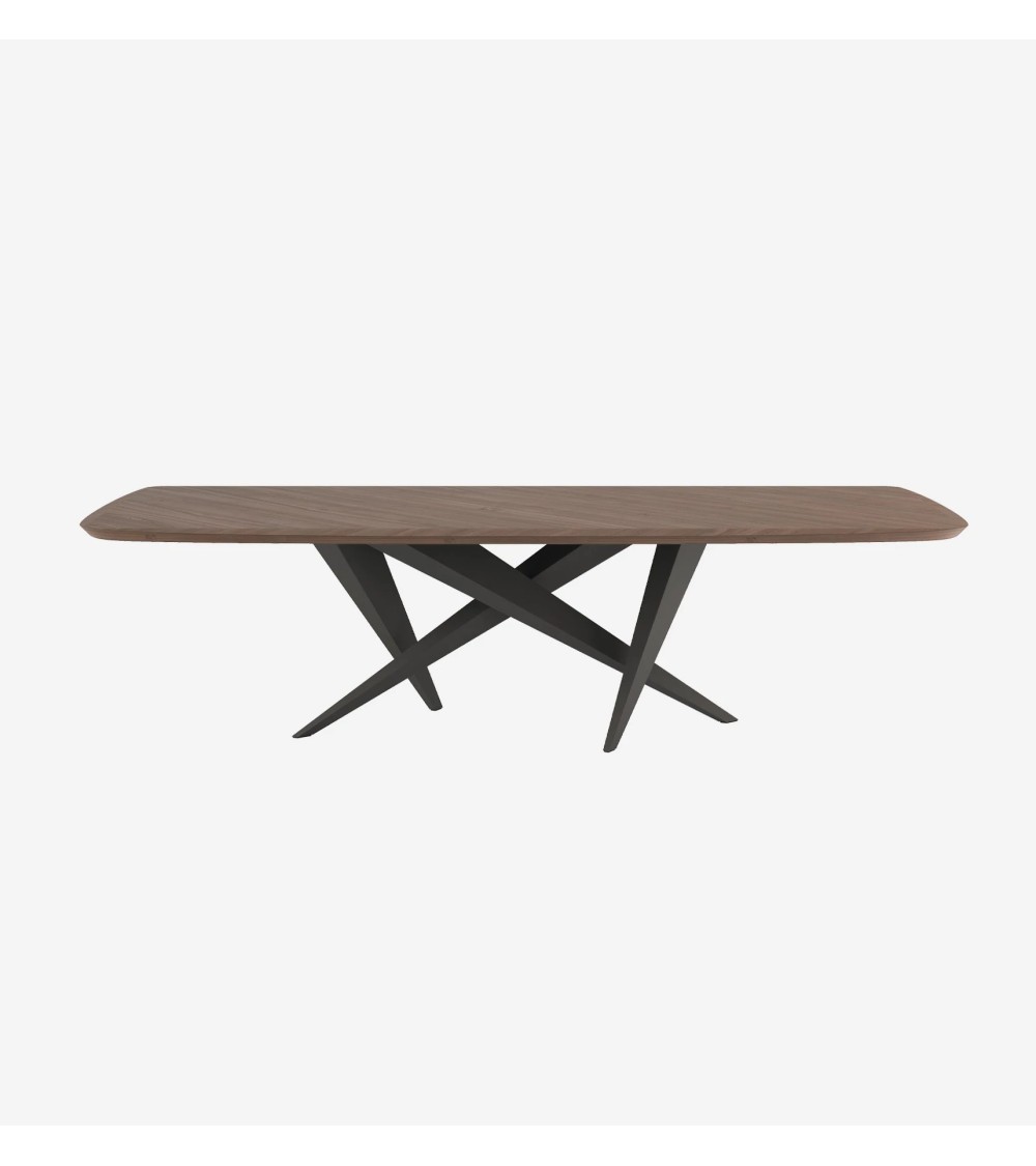 Title  Table “Thunder Silk Wood” – TONIN CASA  Short Description  The Thunder Silk Wood table expands the Thunder collection by