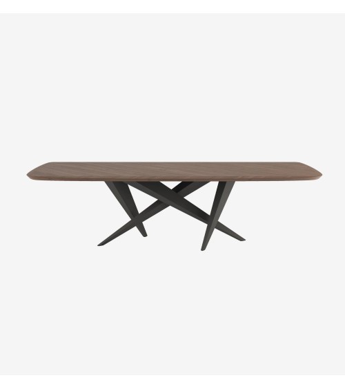 Title  Table “Thunder Silk Wood” – TONIN CASA  Short Description  The Thunder Silk Wood table expands the Thunder collection by