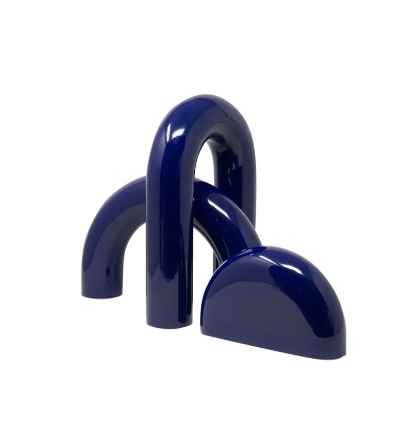 Set 3 Sculture ARCH in ceramica blu – ADRIANI E ROSSI | BHOME by Arredi Barbàra