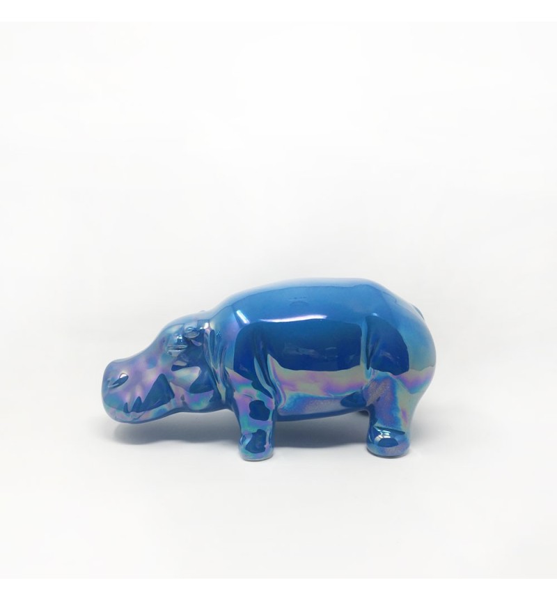 Escultura HIPPO medium madreperla turquesa ADRIANI E ROSSI | BHOME by Arredi Barbàra