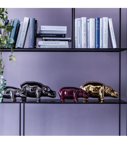 Escultura HIPPO medium madreperla turquesa ADRIANI E ROSSI | BHOME by Arredi Barbàra