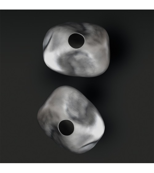 Vaso BRENTA silver black – ADRIANI E ROSSI | BHOME by Arredi Barbàra