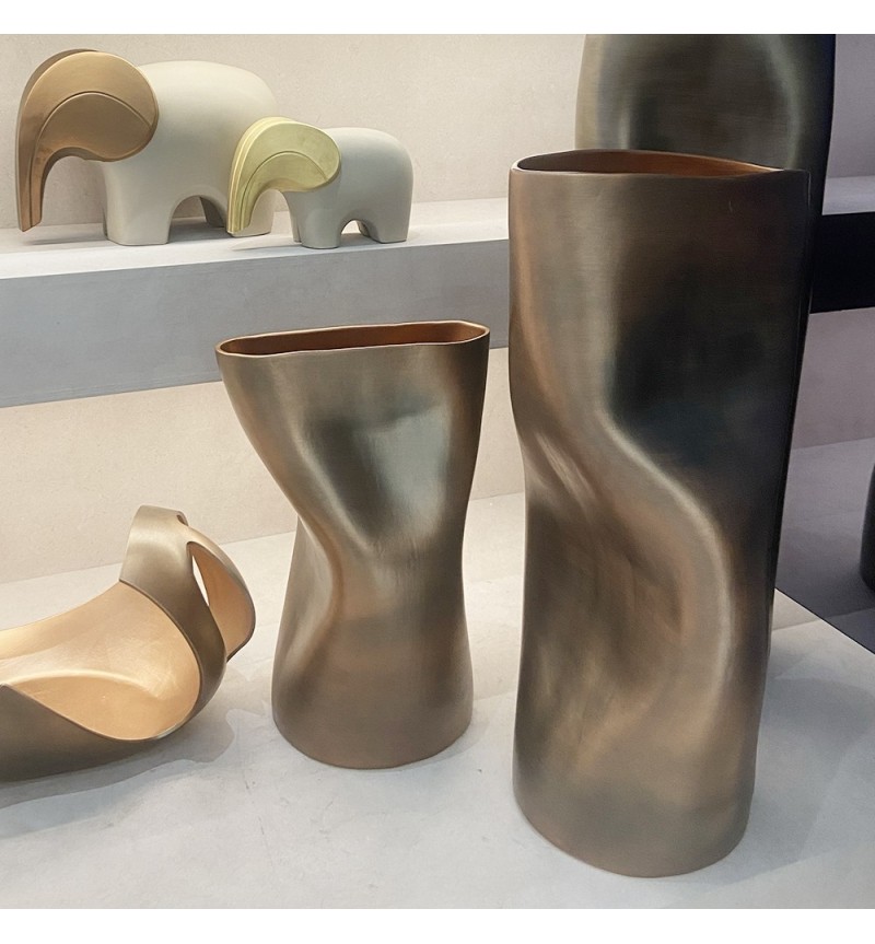 EROSA Big Rosy Black Vase ADRIANI E ROSSI | BHOME by Arredi Barbàra